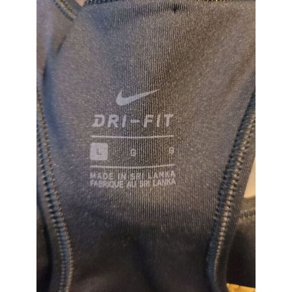 Nike Sports Bra Gold Swoosh Size L Youth / Adult S - Picture 4 of 4